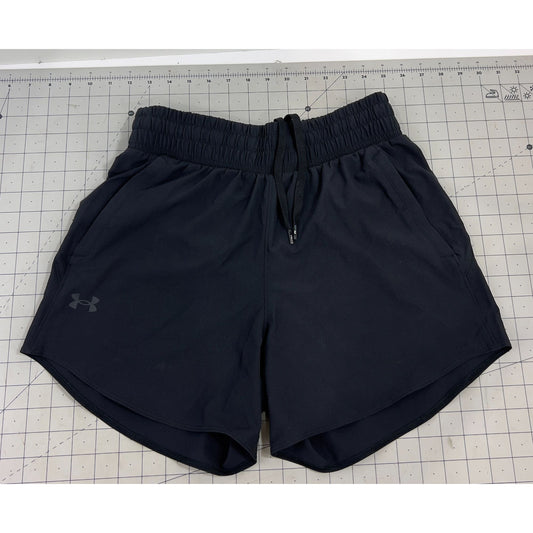 Under Armour Women's Vanish 5" Shorts in Black Size Small New NWT Loose Fit