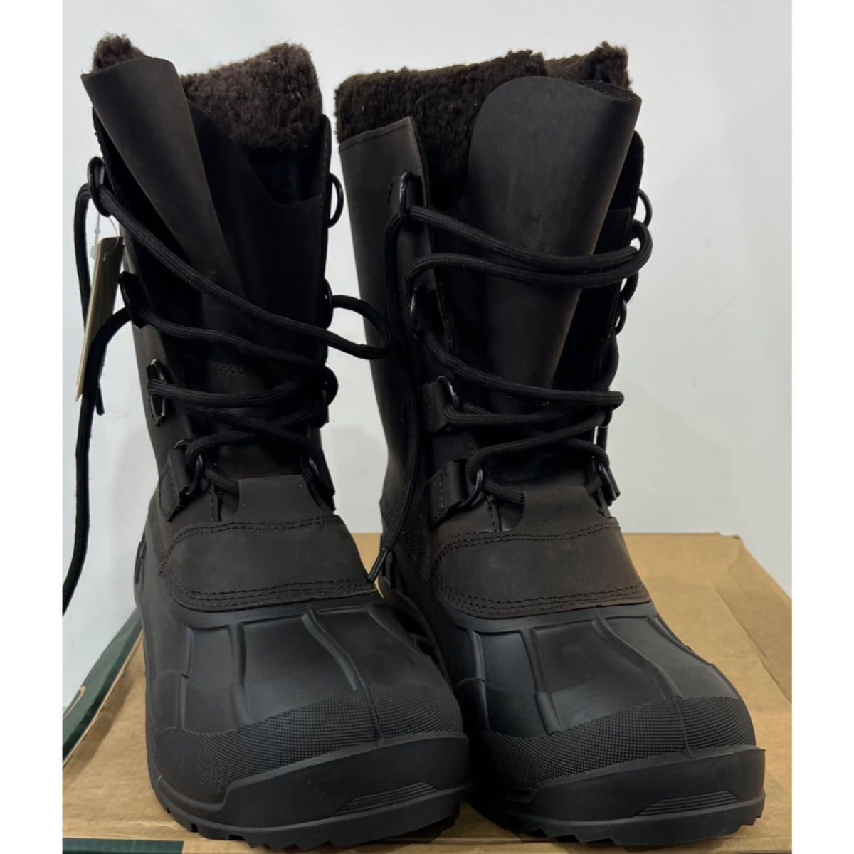 Men's Kamik NationPlus Waterproof Insulated Winter Boots -40  Sz. 10 Brown