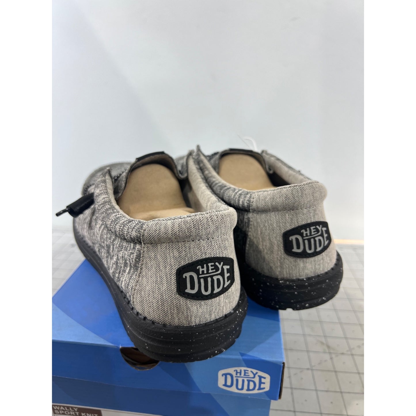 Heydude Men's Wally Casual Shoes (Sport Knit Dark Grey)  Size 13 New