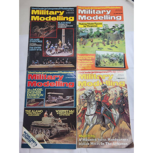 Vintage Military Modelling Magazines 1983 Collection for Wargamers & Model Makers