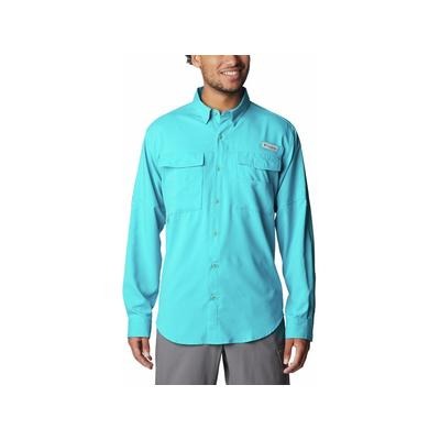 Columbia Men's PFG Blood and Guts IV Woven Long Sleeve Shirt Sz. M Ocean Teal