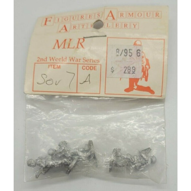 Vintage Figures Armour Artillery MLR WW2 Series Soviet Soldiers Infantry 15mm