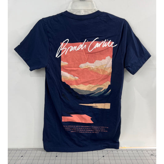 Brandi Carlile Navy Blue T-Shirt Women’s Sz. S “You and Me on the Rock” 2022