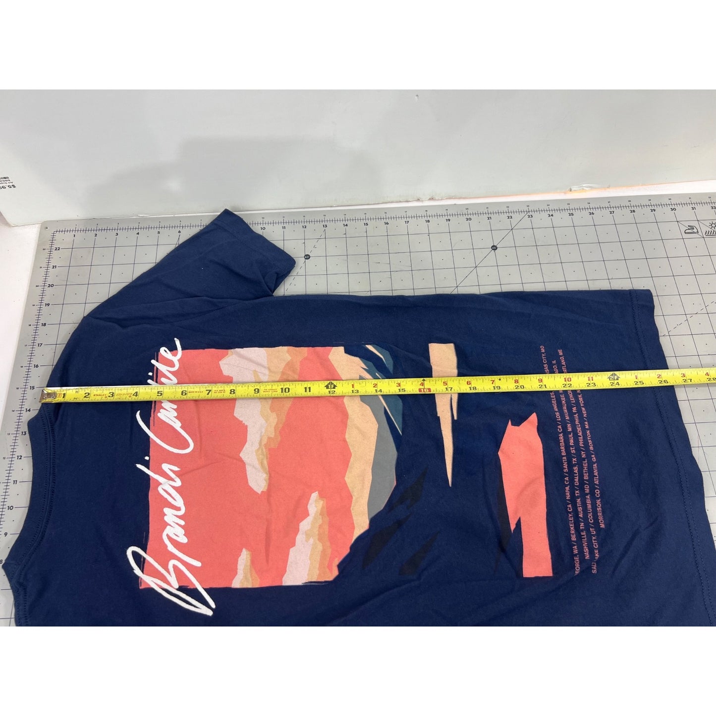 Brandi Carlile Navy Blue T-Shirt Women’s Sz. S “You and Me on the Rock” 2022