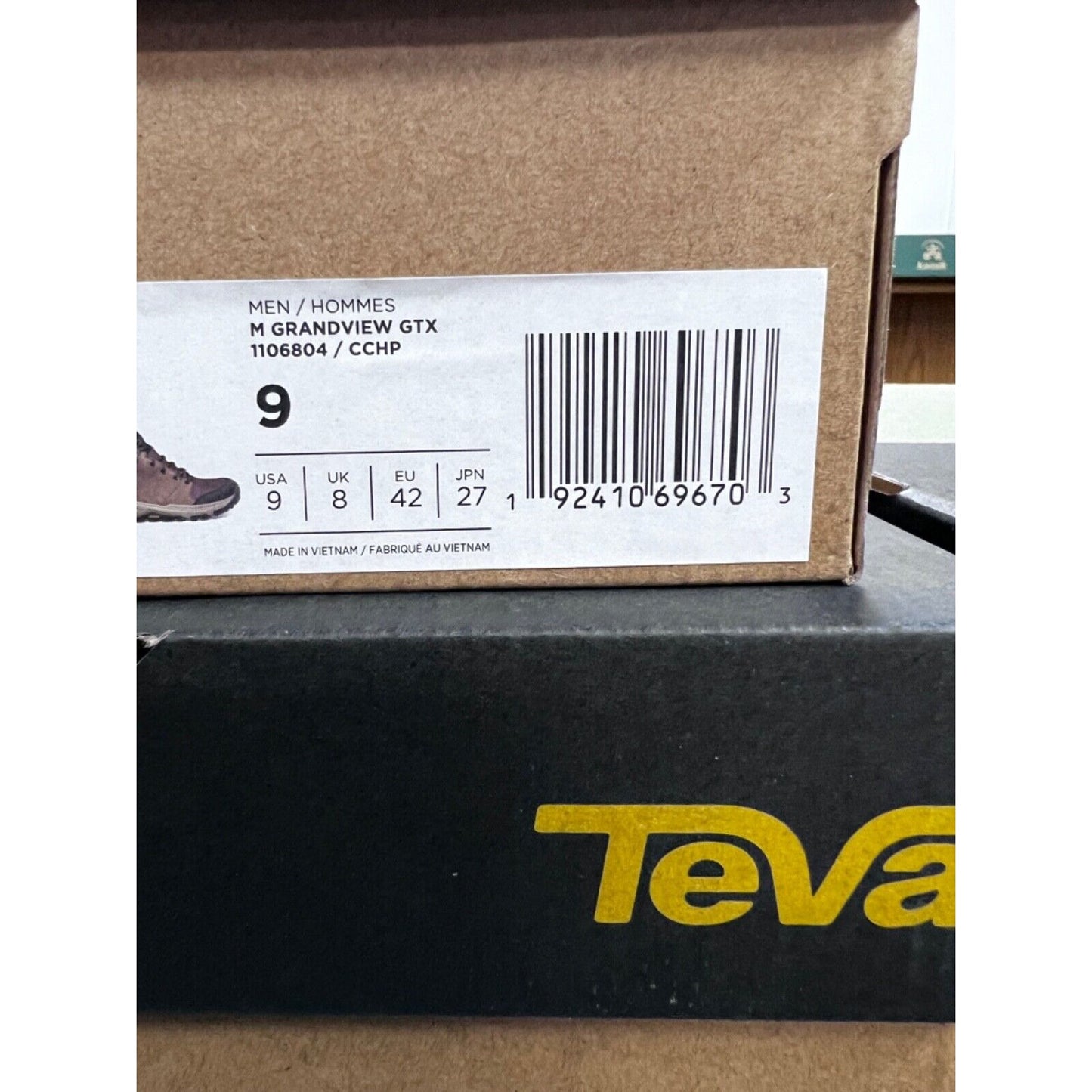 TEVA Men's Grandview GORE-TEX Hiking Boot Chocolate Chip New Sz. 9 US