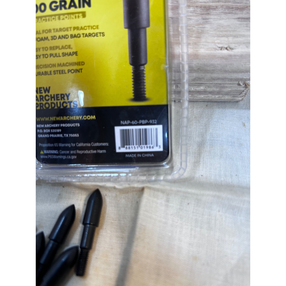 NAP 100 Grain Practice Points 9/32 Inch 12 Pack For Archery Target Practice