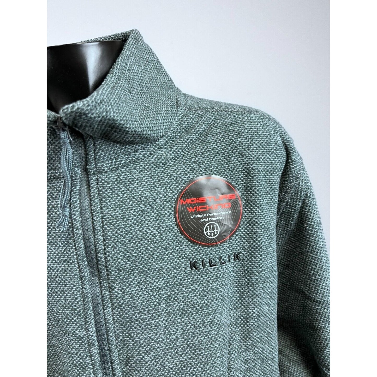 Killik Long Sleeve 1/4 Zip Charcoal Heather Pullover Men's Essential Sz. L NEW~~~~