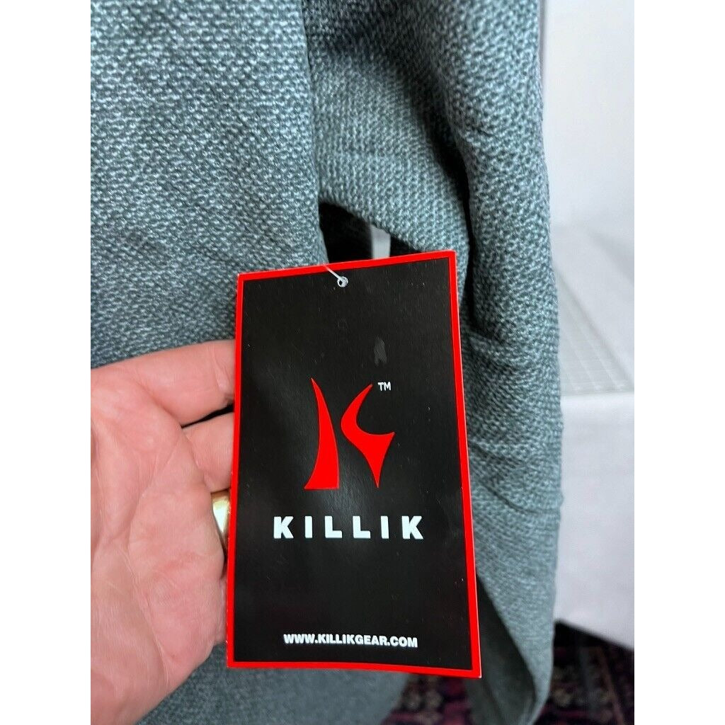 Killik Long Sleeve 1/4 Zip Charcoal Heather Pullover Men's Essential Sz. L NEW~~~~