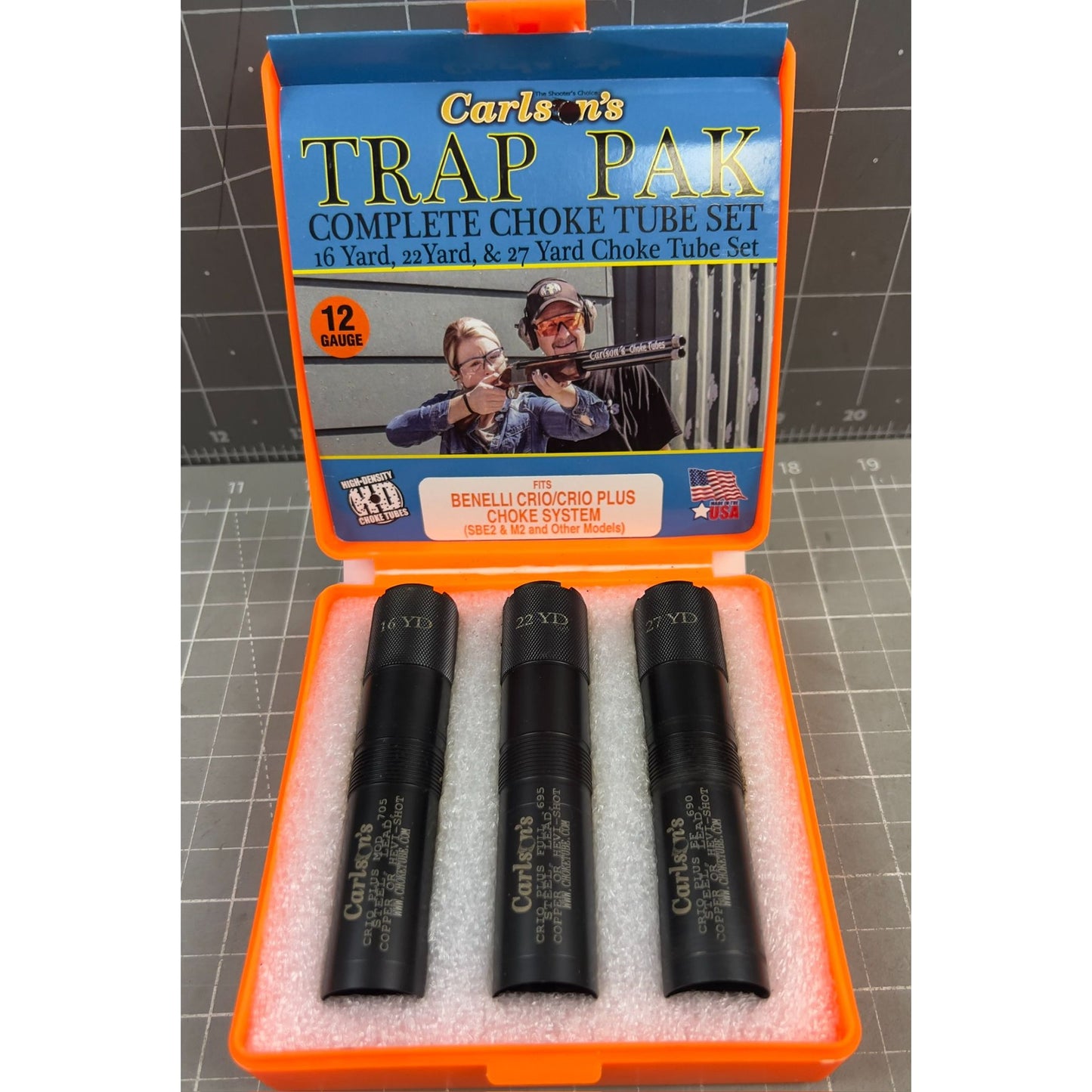 Carlson's Choke Tubes Trap Pack Set Benelli CRIO Plus SBE2 M2 12 Ga. Black 17210