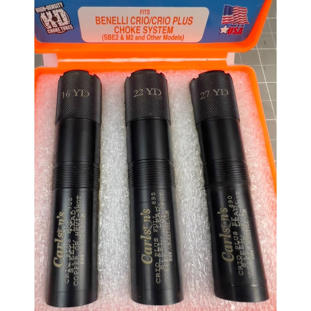 Carlson's Choke Tubes Trap Pack Set Benelli CRIO Plus SBE2 M2 12 Ga. Black 17210