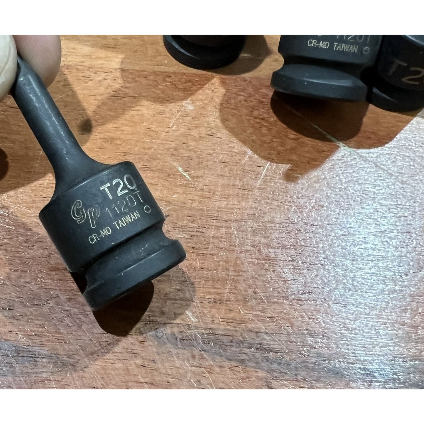 Grey GP 1120T T20 3/8" Drive Internal Star Impact Driver Sockets  Lot Of 4
