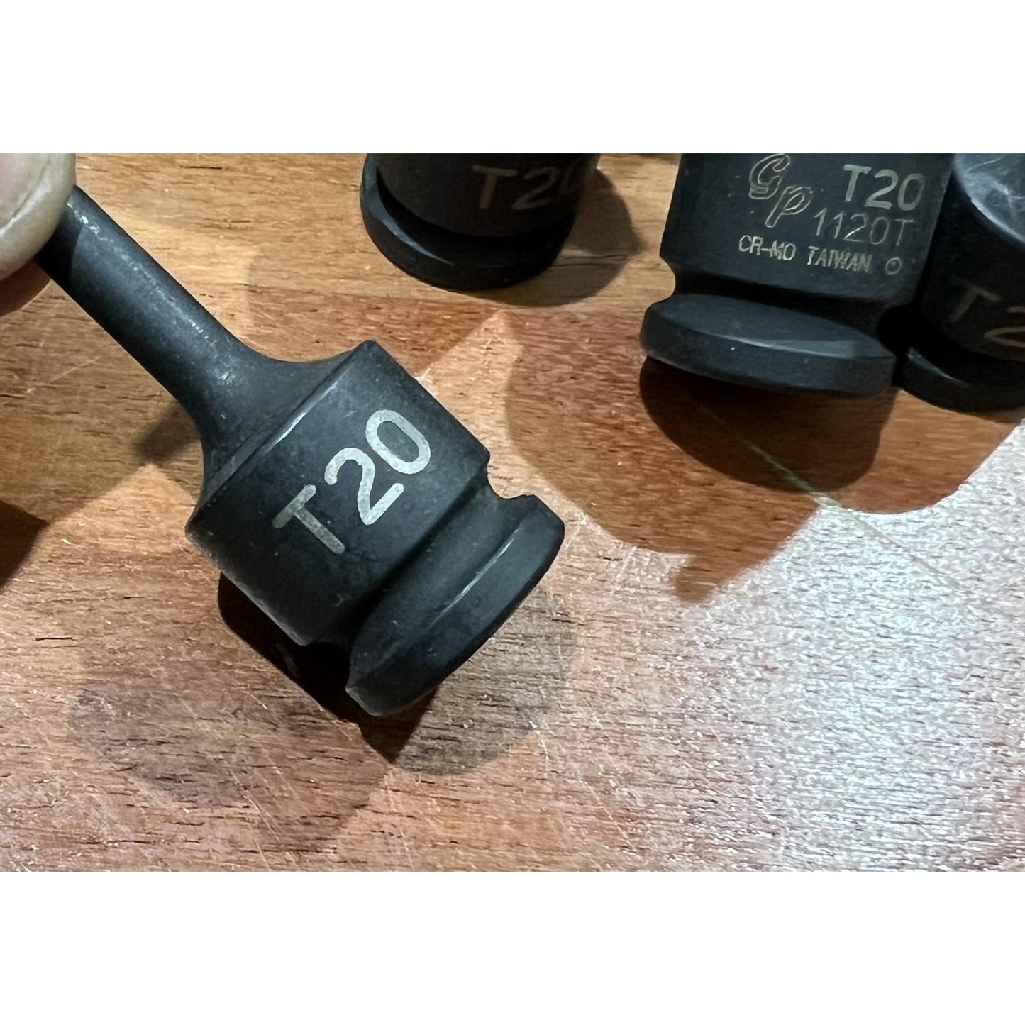Grey GP 1120T T20 3/8" Drive Internal Star Impact Driver Sockets  Lot Of 4