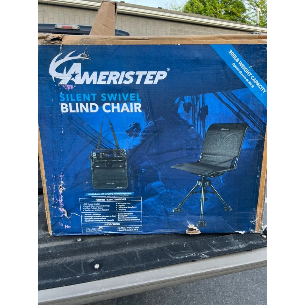 Ameristep 360 Silent Swivel Blind Chair - Black