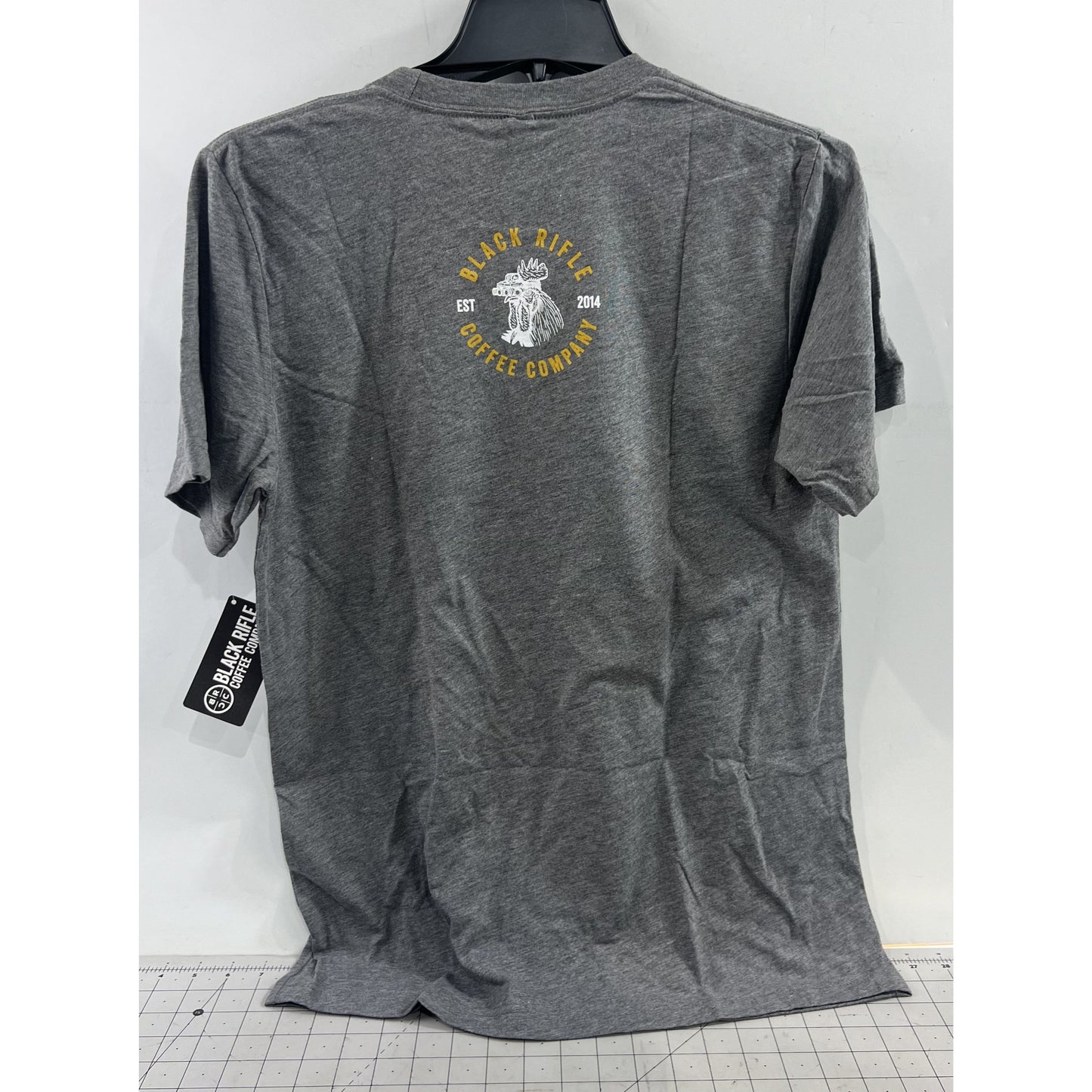 Black Rifle Coffee Company Tacticock Short Sleeve Casual Shirt Grey Men’s Sz. M