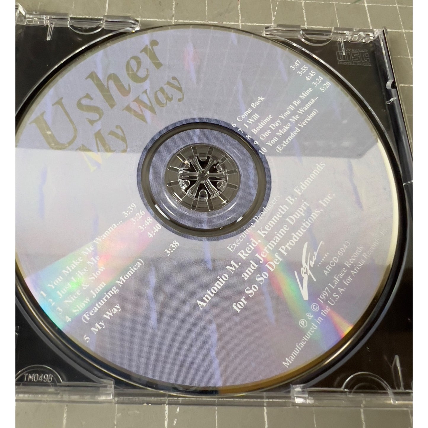 Usher "My Way" CD 1997 ARCD-6043 Vg+ Condition R&B Album Featuring "Nice & Slow" & "You Make Me Wanna"