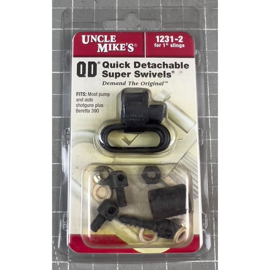 Uncle Mikes Quick Detachable Super Swivels QD 1" Slings Fits Most Shotguns