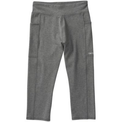 Carhartt Girl's Lightweight Crop Leggings Charcoal Heather Sz. 10 New NWT