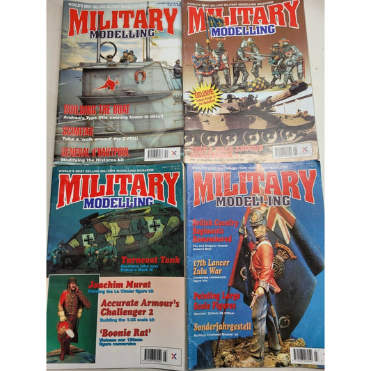 Vintage Military Modelling Magazines Lot of 4