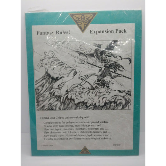 Fantasy Rules Expansion Pack Chipco Game Sealed Vintage RPG Supplement CHFRE0