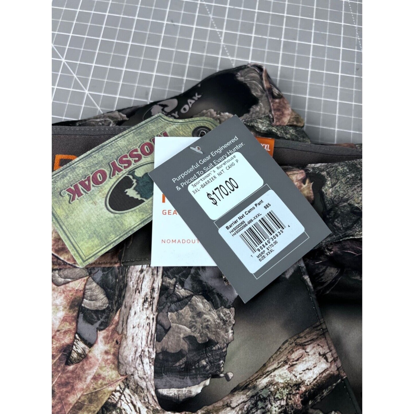 Nomad Mossy Oak Hunting Barrier Nxt Camo Pants Men's 3XL XXXL New