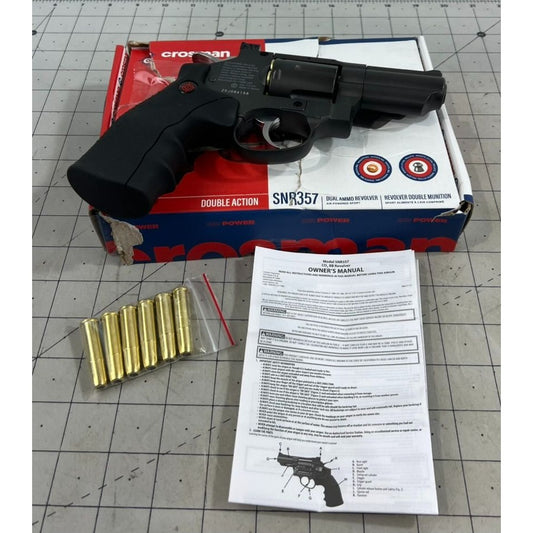 Crosman SNR357 CO2 Dual Ammo Full Metal Revolver 0.177 Caliber BB/ Pellet NEW