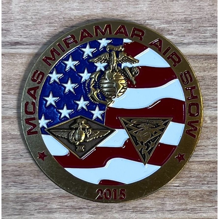MCAS Miramar Air Show 2015 Commemorative Challenge Coin Salute to Veterans