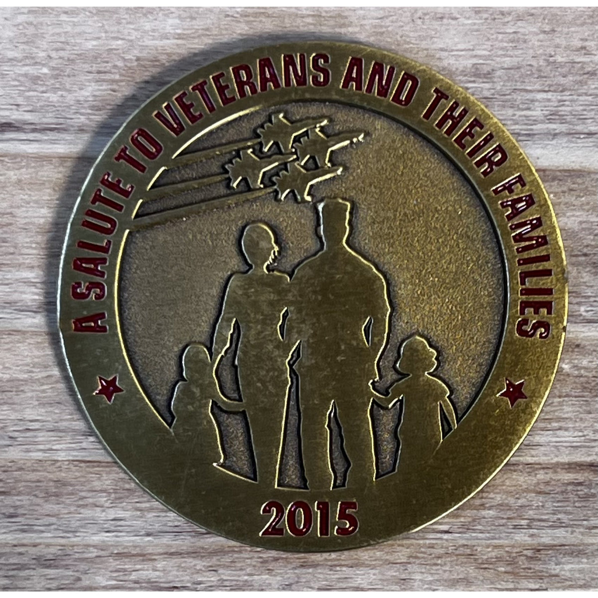 MCAS Miramar Air Show 2015 Commemorative Challenge Coin Salute to Veterans
