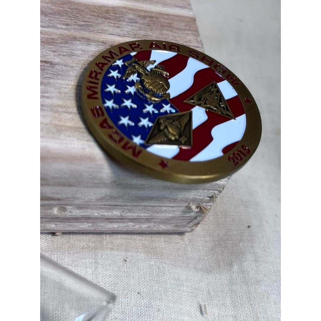MCAS Miramar Air Show 2015 Commemorative Challenge Coin Salute to Veterans
