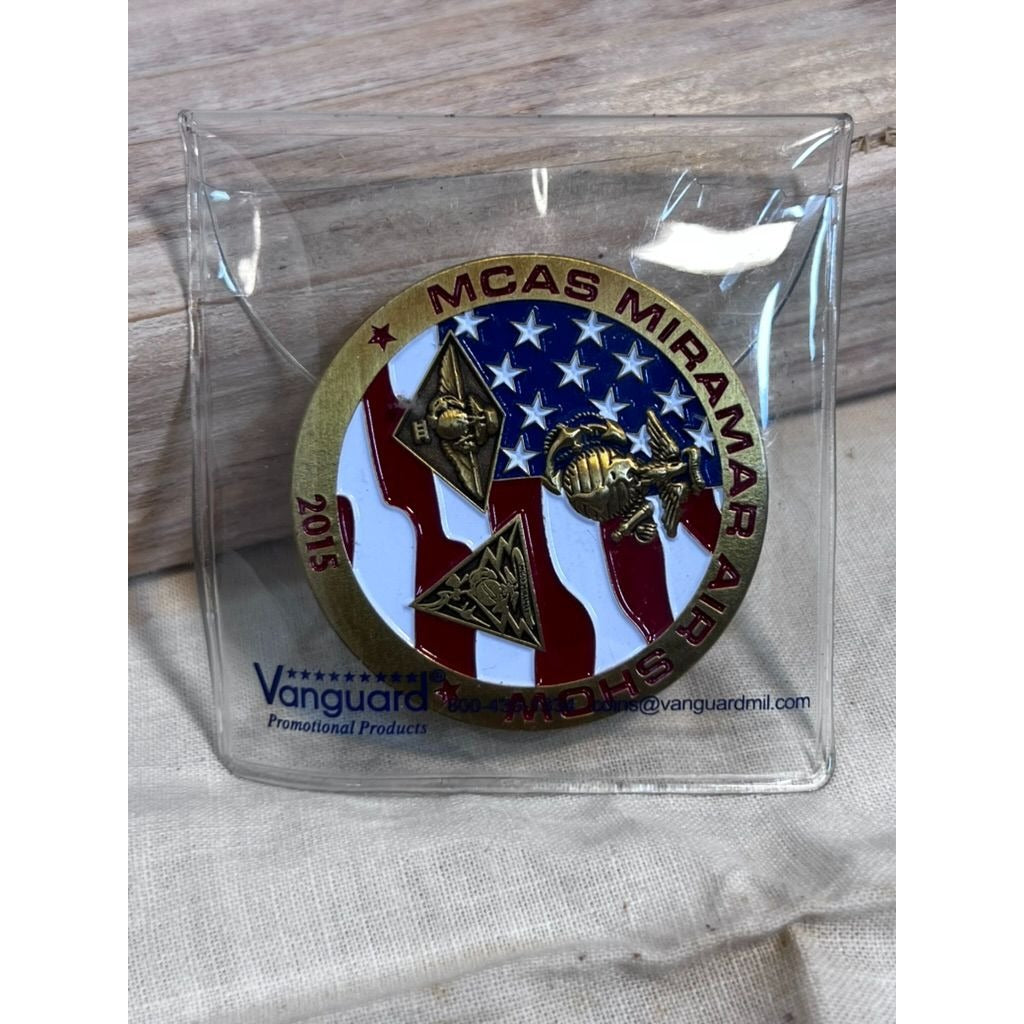MCAS Miramar Air Show 2015 Commemorative Challenge Coin Salute to Veterans