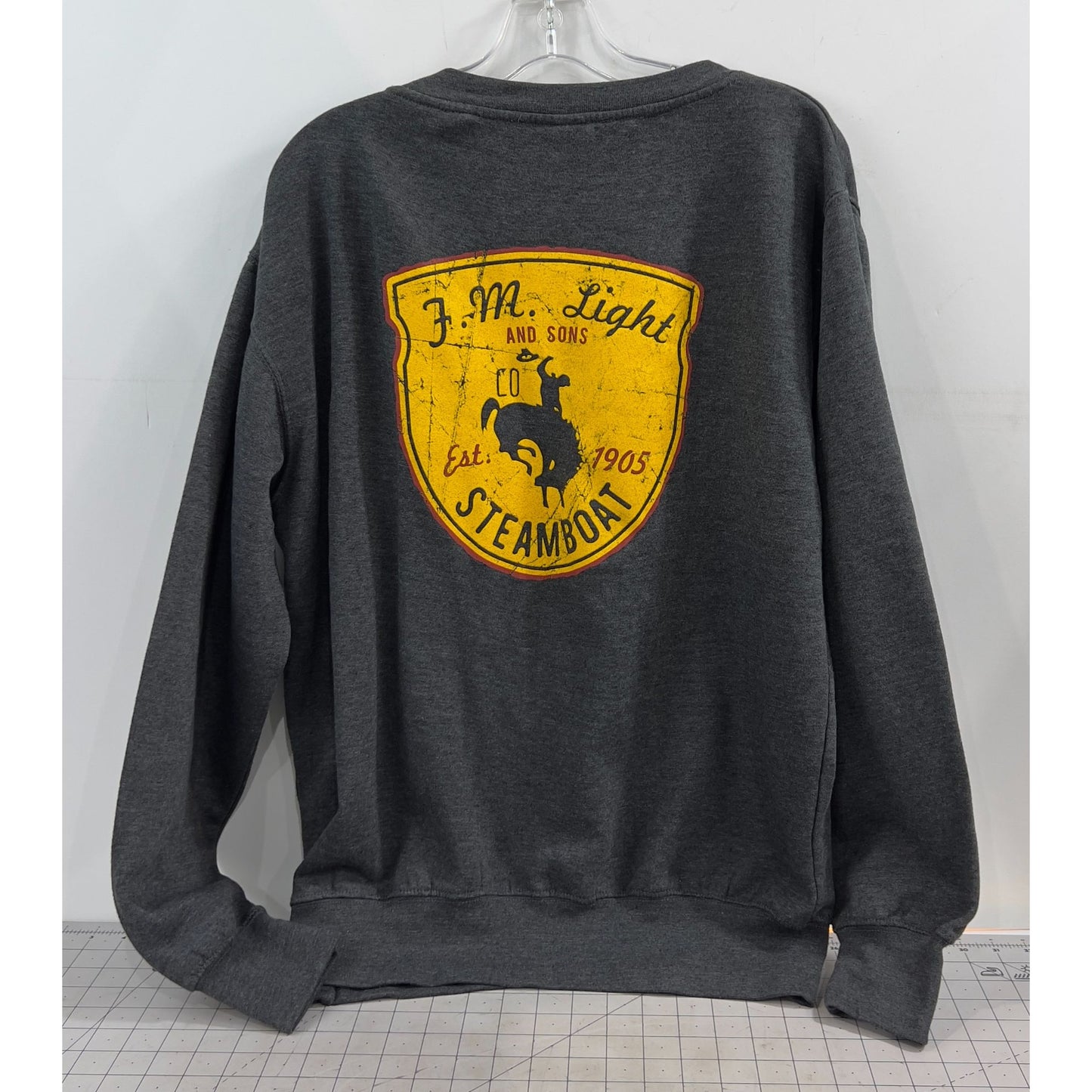 MV Sport F.M. Light & Sons Steamboat Springs Sweatshirt Men’s Sz. S Cotton Crewneck