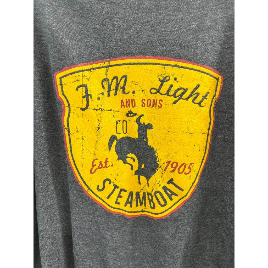 MV Sport F.M. Light & Sons Steamboat Springs Sweatshirt Men’s Sz. S Cotton Crewneck