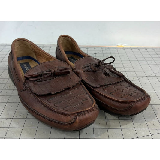 Giorgio Brutini Men’s Brown Leather Tassel Loafers Sz. 13