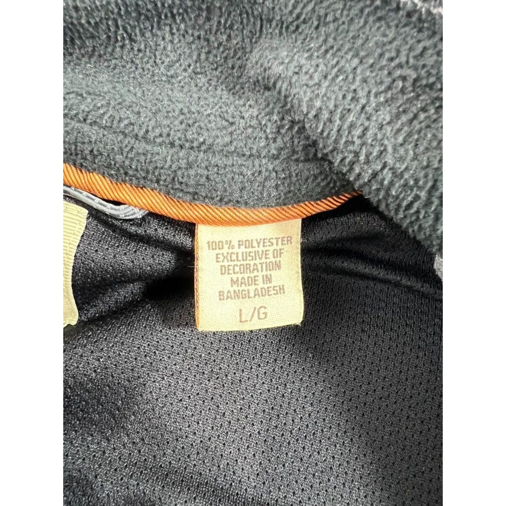 Timberland Mens Gray Full-Zip Fleece Vest L With Pockets