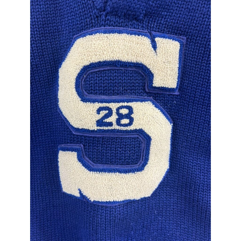 Vintage Jack Frost Woolen Wear Blue Varsity Sweater "S" 1928 South High SLC Utah