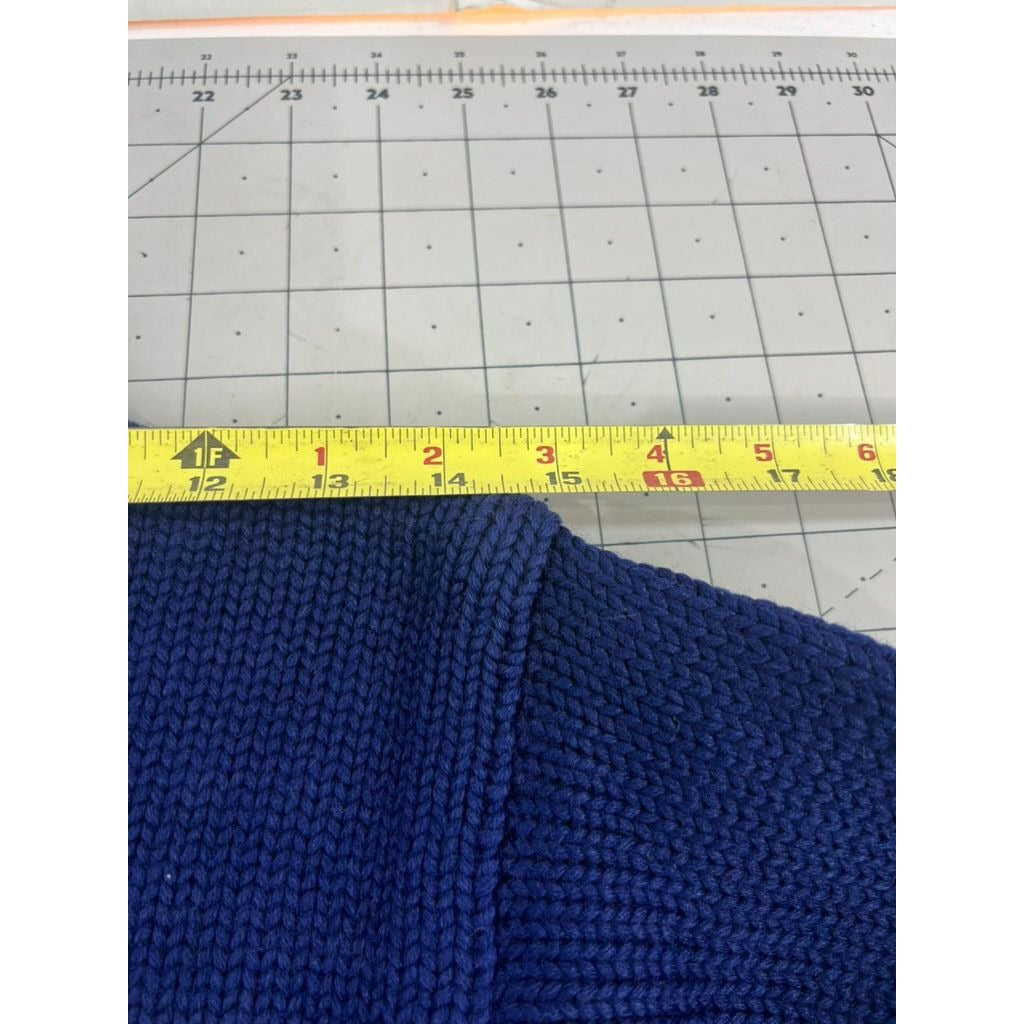 Vintage Jack Frost Woolen Wear Blue Varsity Sweater "S" 1928 South High SLC Utah