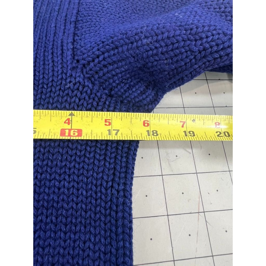 Vintage Jack Frost Woolen Wear Blue Varsity Sweater "S" 1928 South High SLC Utah