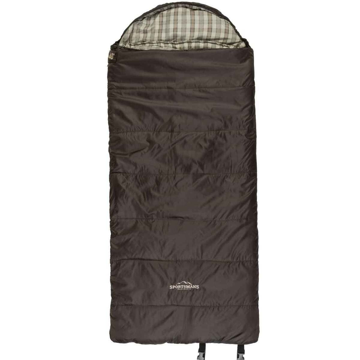 Sportsmans Warehouse Yellowstone +40° Youth Sleeping Bag 60"x26" Black New