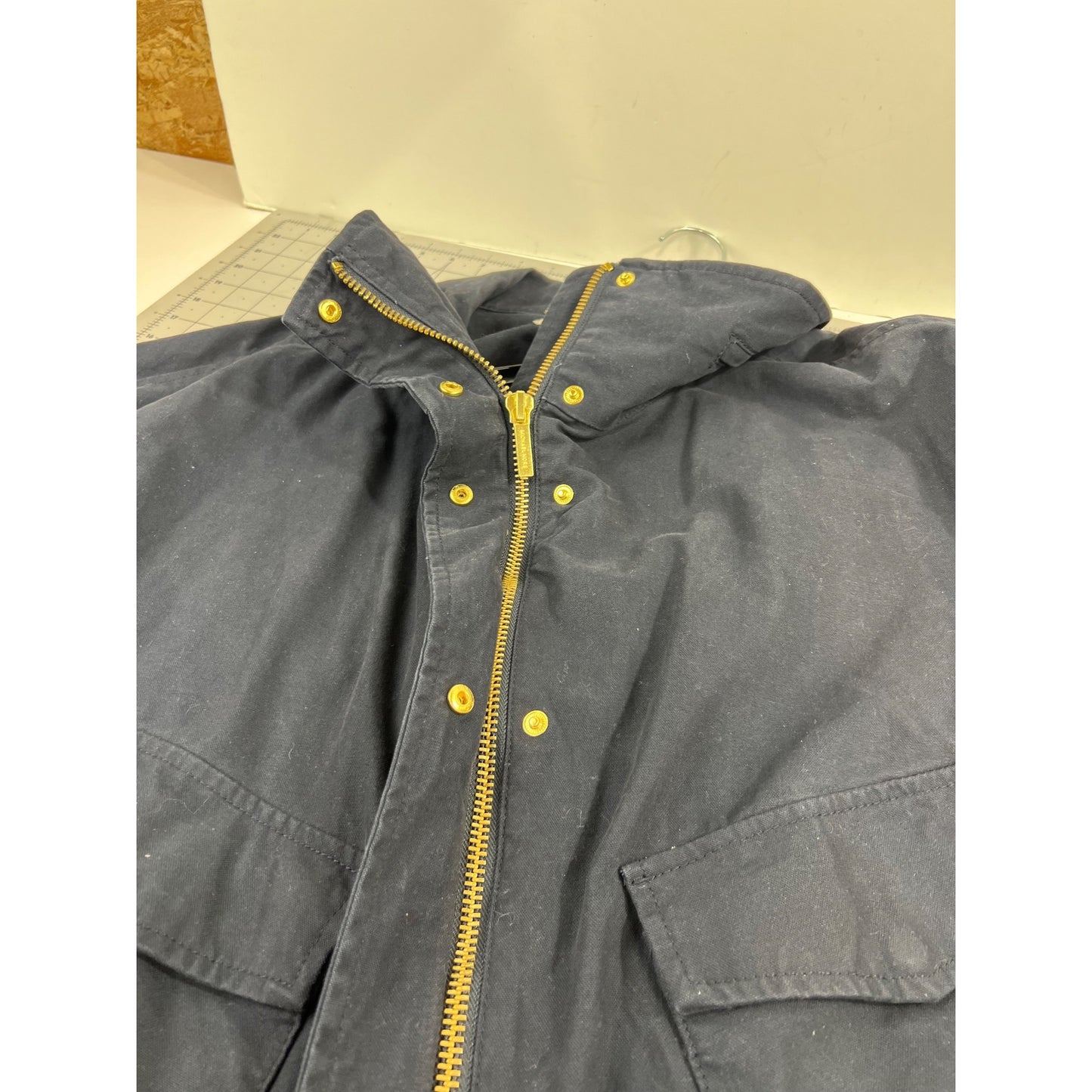 Michael Kors Women's Navy Cotton Jacket Sz. M P-Coat Detroit Jacket