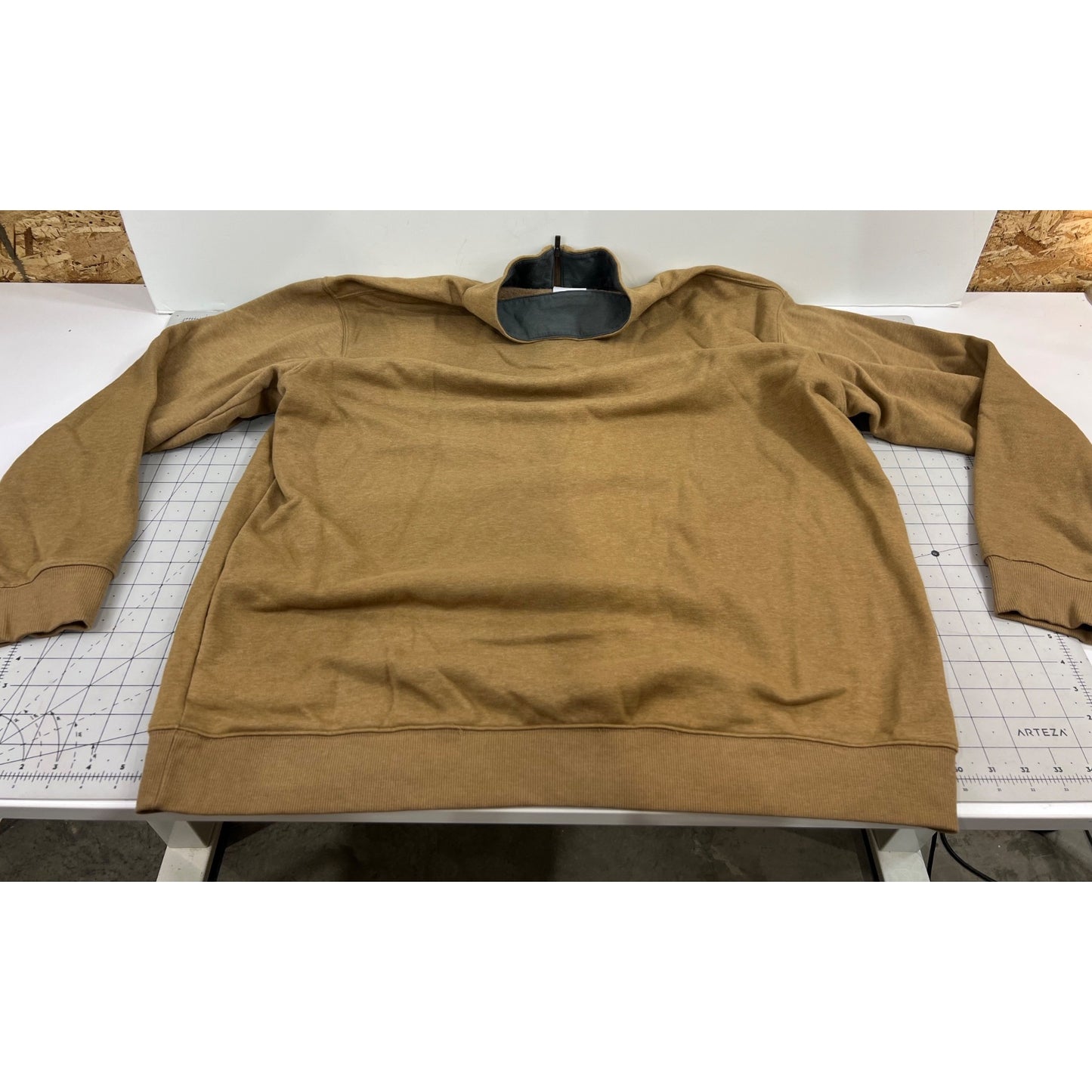 Columbia Tan 1/4 Zip Fleece Pullover Sweatshirt XXL NWOT