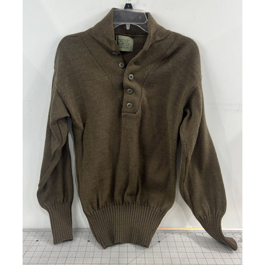 Vintage Military Wool Pullover Sweater Men's Large US Military SEBO Knitwear