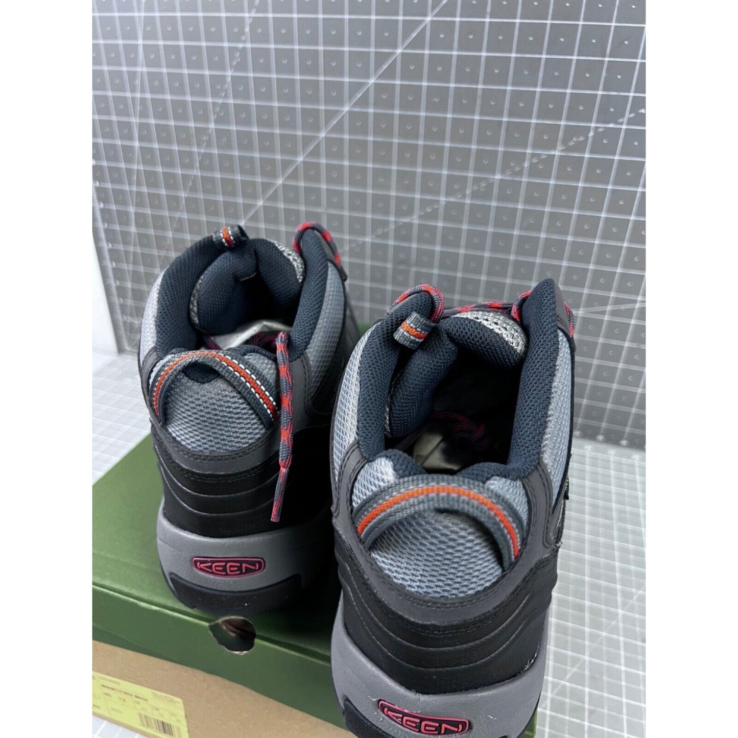 KEEN Koven Mid WP Hiking Outdoor Shoes Gray/Red Men’s Sz. 13 NIB New