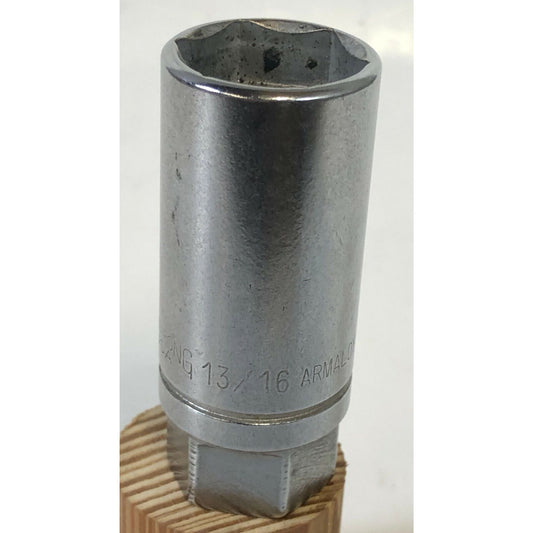 Armstrong SD-626R 13/16" Socket 1/2" Drive 6 Pt. Deep Hex Chrome Tool