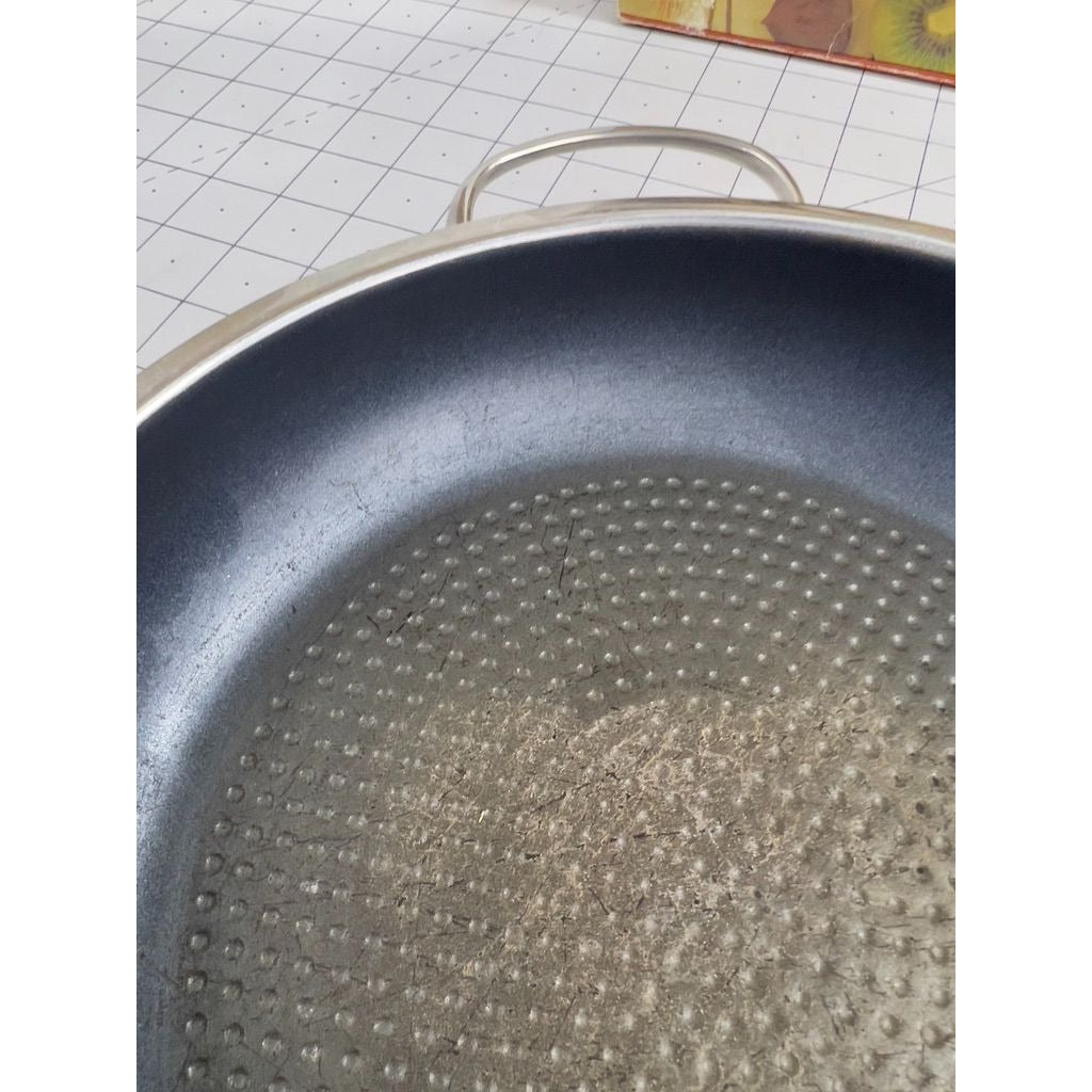 Schulte-Ufer 10.5" Skillet Frying Pan Stainless Steel Non-Stick Two Handles Germany
