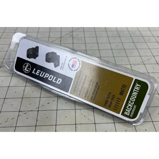 Leupold Backcountry Ringmount Tikka T3/T3x 30mm High Matte Finish 171117