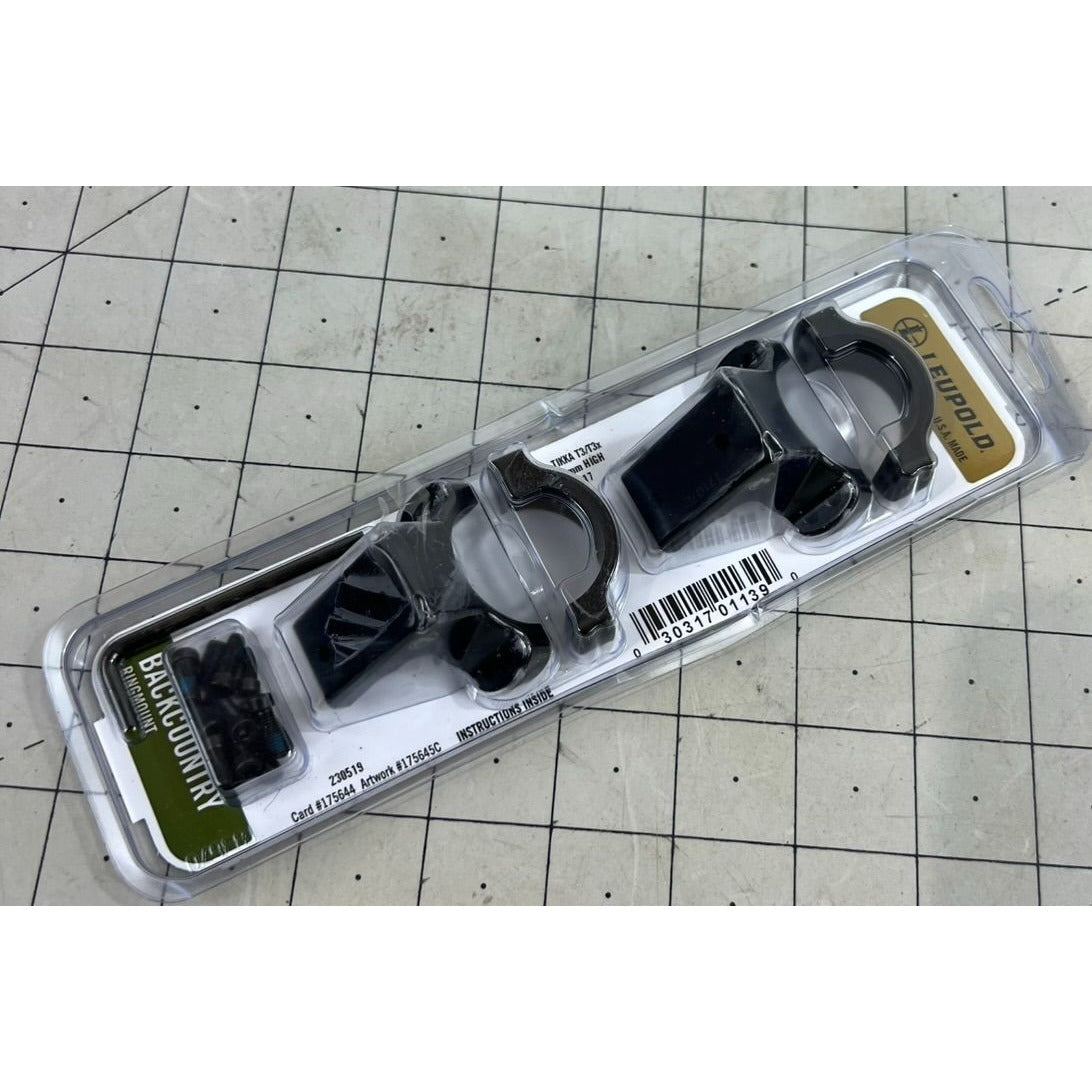 Leupold Backcountry Ringmount Tikka T3/T3x 30mm High Matte Finish 171117