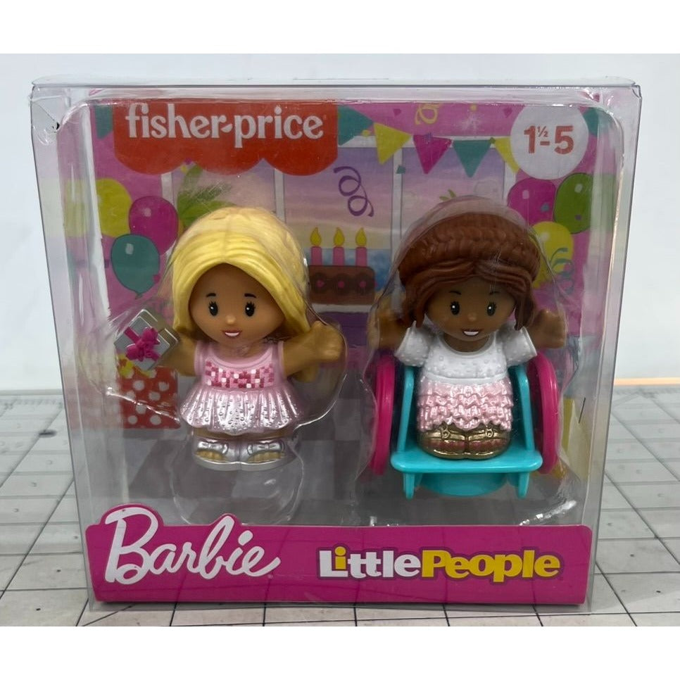 Fisher-Price Little People Barbie Party Figure Pack  2 Characters for Toddlers New