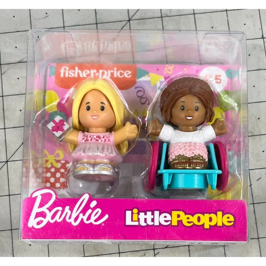 Fisher-Price Little People Barbie Party Figure Pack  2 Characters for Toddlers New