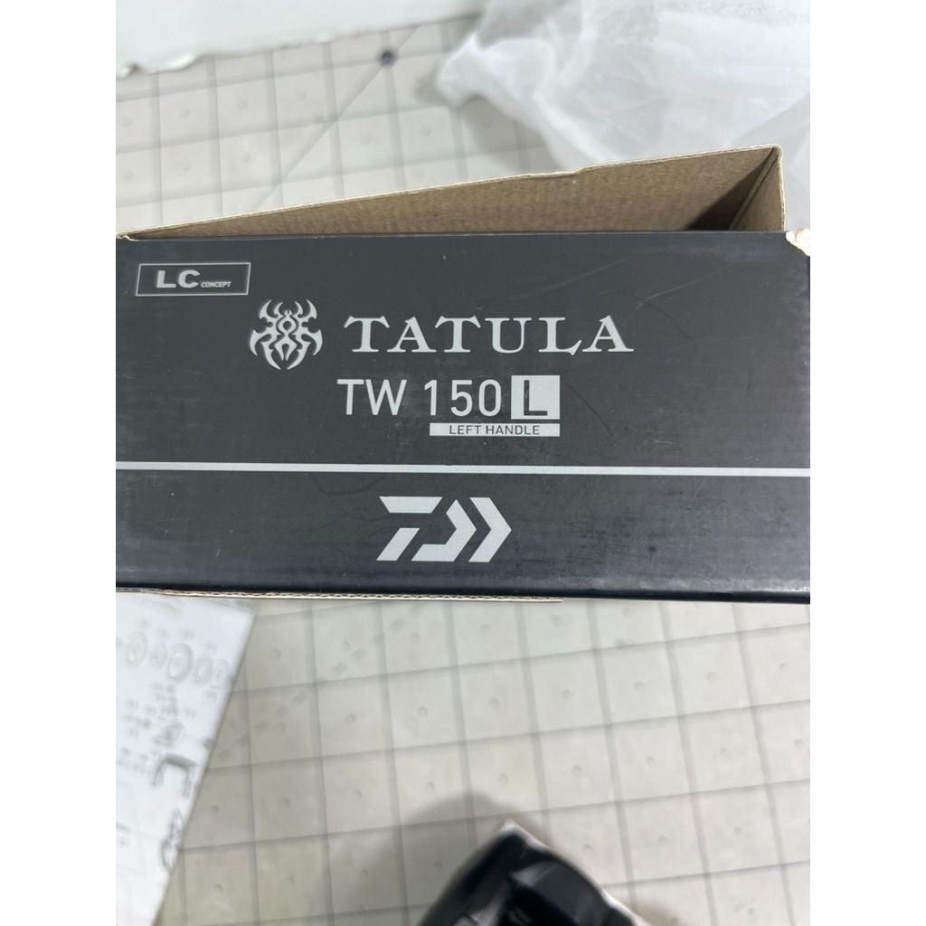 Daiwa Tatula TW 150L Left-Hand Baitcasting Reel Black With Box & Manual