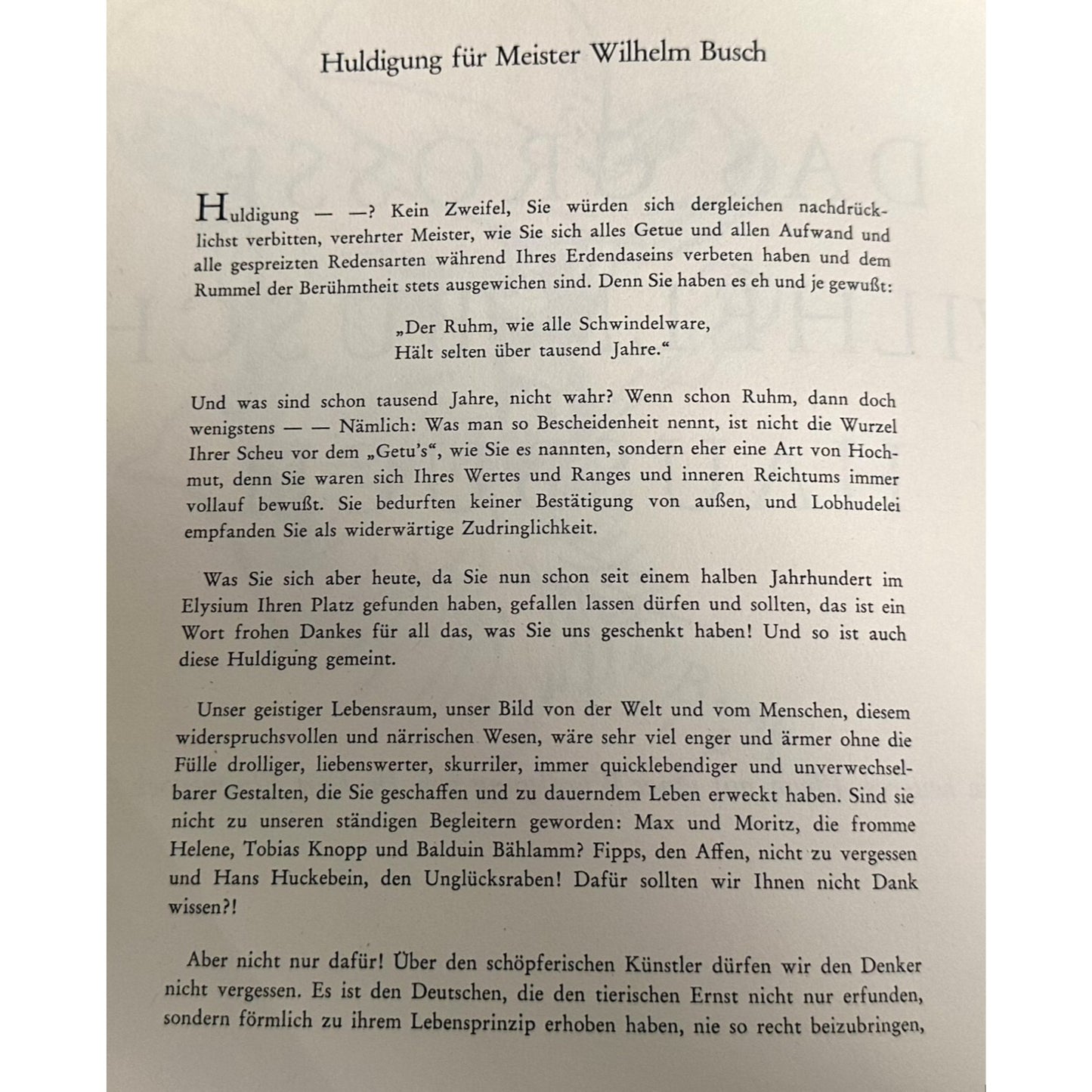 Das Grosse Wilhelm Busch Hausbuch German Edition 1961 Hardcover By Sud-West Verlag Munich