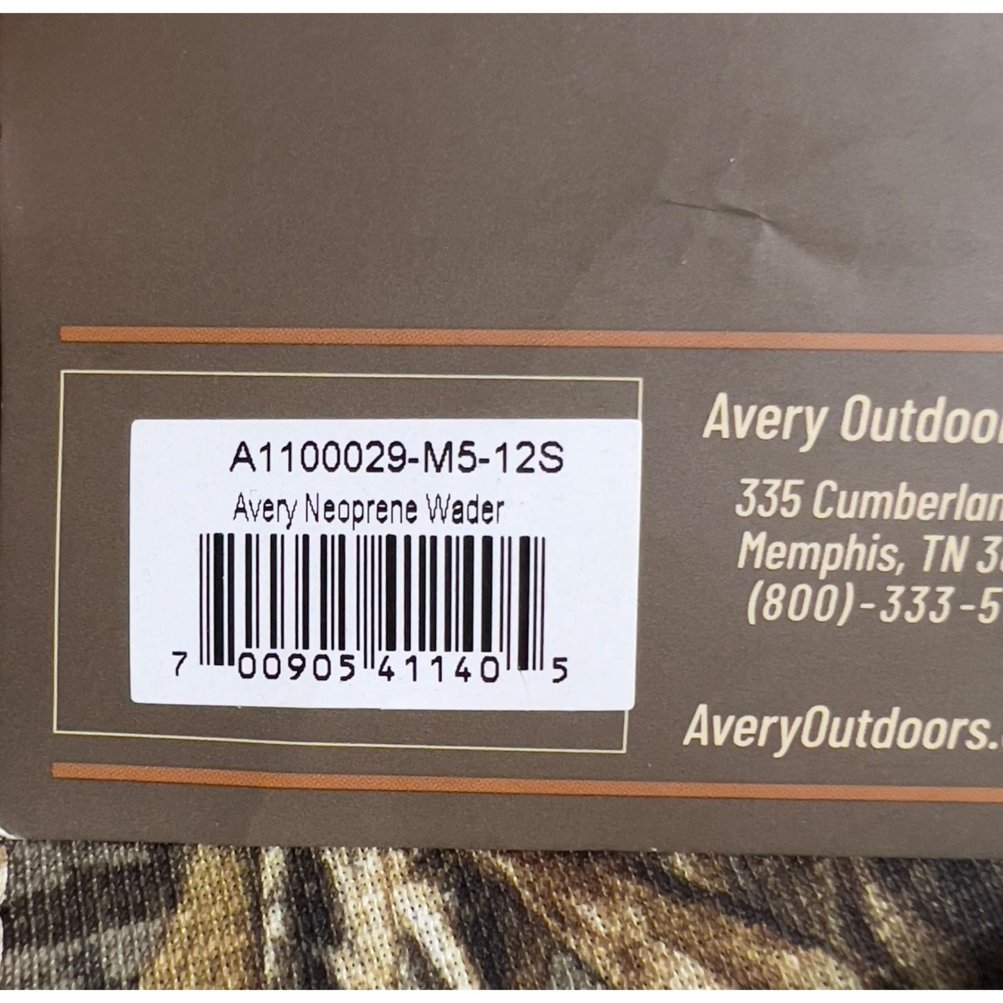 Avery Realtree MAX-7 5mm Neoprene Chest Wader 1600g Thinsulate Boot Sz 12 STOUT